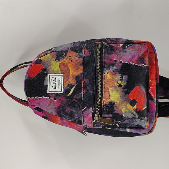 Herschel Nova Mini Backpacks‎ Blurry Watercolor Roses NWOT - Picture 5 of 11
